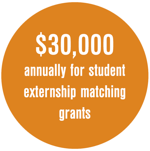 $30,000 annually for student externship matching grants
